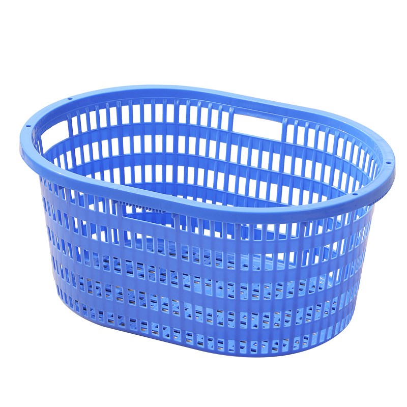 水产养殖筐水果蔬菜运输筐圆形腰箩筐鱼筐加厚塑胶筐椭圆箩塑料筐