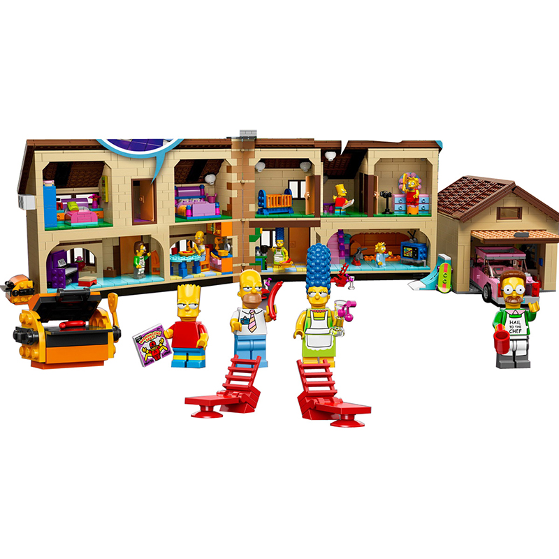 辛普森一家大房子71006儿童益智拼装中国积木大型玩具礼物16005