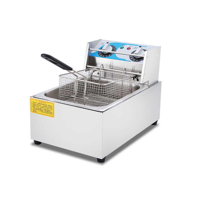 油炸锅商用摆摊单缸控温炸油条专用锅加厚油炸机炸串电炸锅电炸炉