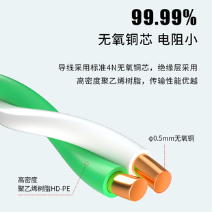 博扬 室外5对铠装充油大对数通信线缆 防水防潮双层钢带铠装市话