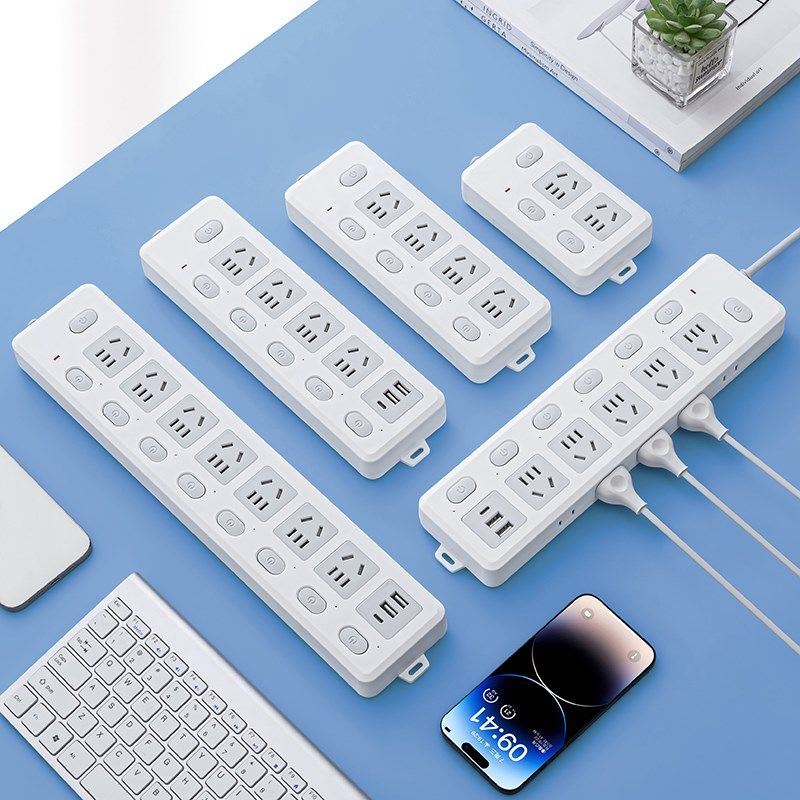 自接线插座不带线插排多插位插板无线排插多功能多孔接线板插线板