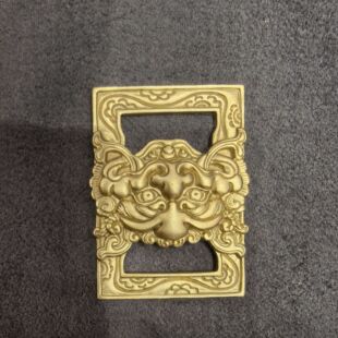 藏式经书扣/经书扣/7公分纯铜黄铜挂饰挂件西藏民族风