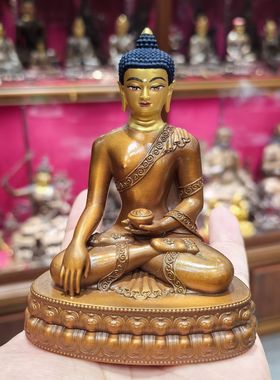 释迦牟尼佛/释迦佛/佛陀像/悉达多/三宝/10cm 紫铜佛像梵天藏传