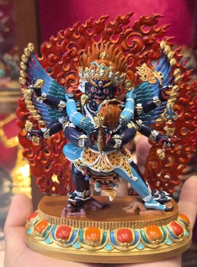 普巴金刚/普巴/金刚橛/橛金刚/15cm彩绘佛像梵天藏传佛堂供奉摆件