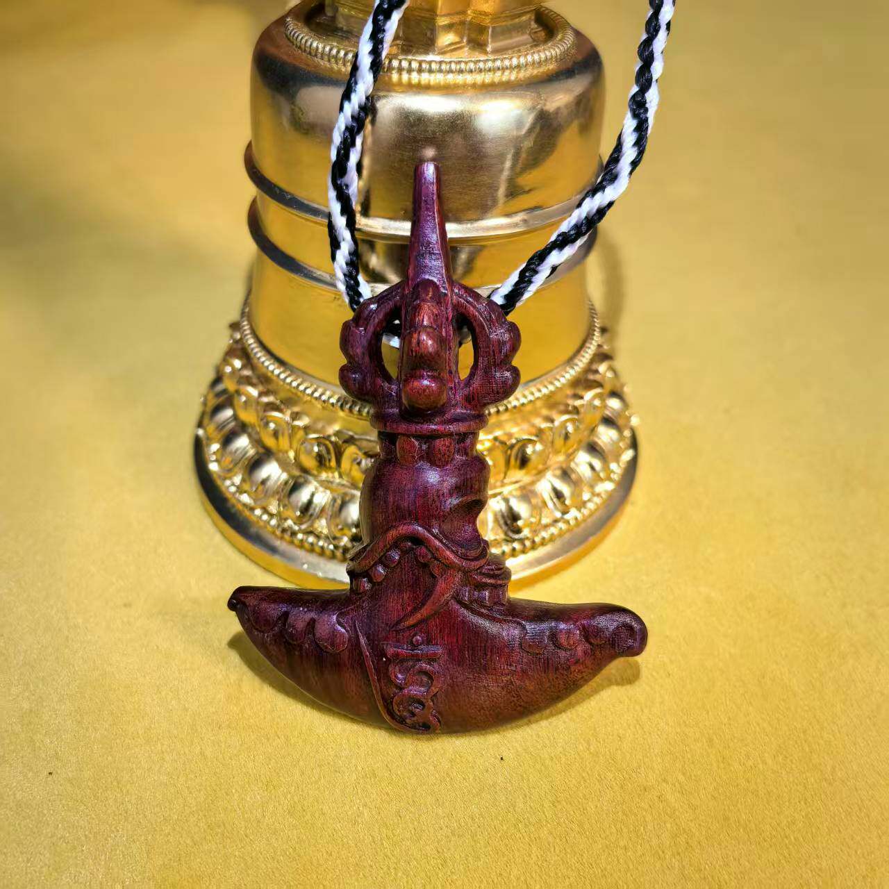 大威德金刚钺刀/钺刀/大威德/隆务s祝福/7cm紫檀/挂饰/吊坠