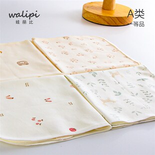 3条装 娃丽比口水巾新生婴儿纯棉毛巾儿童宝宝手帕幼儿园洗脸方巾