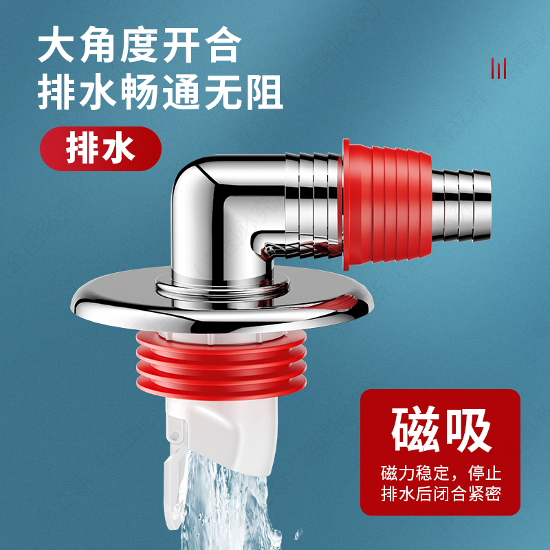 洗衣机下水管地漏接头防臭三头通