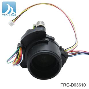 电动三可变镜头3.6 10mm焦距IPC小镜头3.6mm变焦广角镜头
