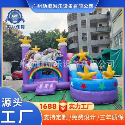 儿童游乐园儿童城堡充气滑滑梯充气城堡家用淘气堡室内乐园