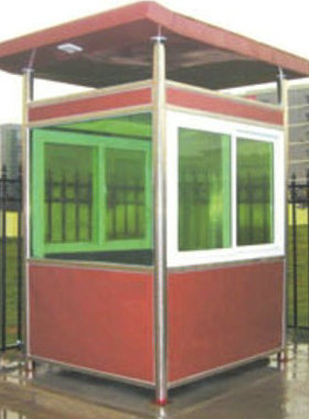 厂家JXTGT-D06彩钢艺术岗亭 物业小区值班岗亭户外可定门卫值班室