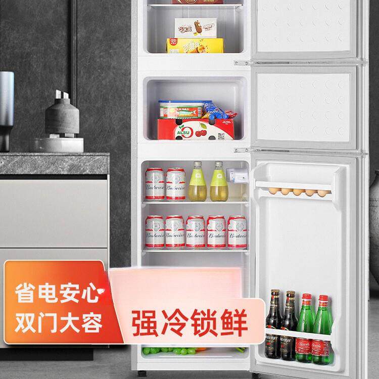 能效小冰箱家用小型租房宿舍节能省电双开门大容量中型电冰箱