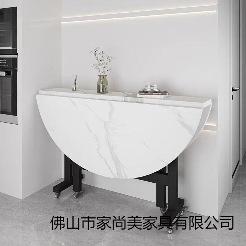 折叠圆桌家用小户型可折叠式餐桌简易10人饭桌可移动带转盘大圆桌