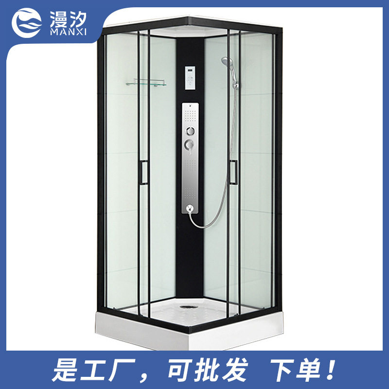 整体淋浴房玻璃门移动隔断