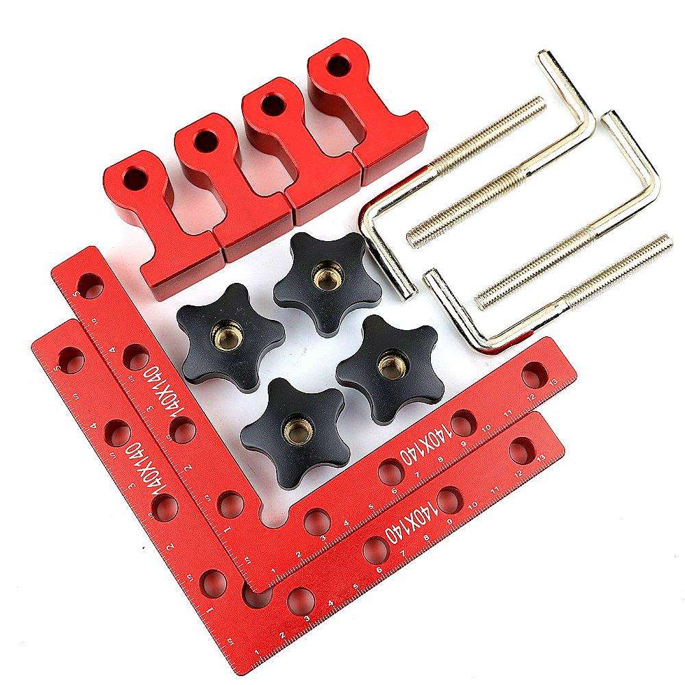 90度木工直角固定器6件套直角定位尺木工工具固定夹木工辅助工具