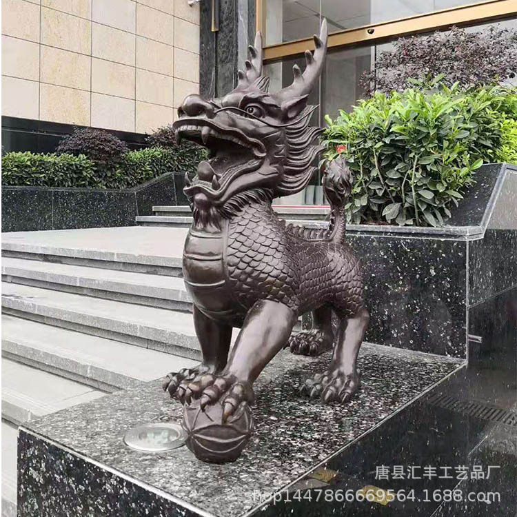 风水铜麒麟大型现货批发