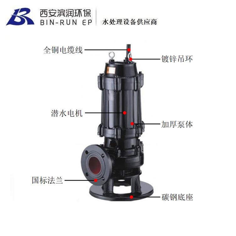 现货南方潜污泵50WQ80WQ100WQ铸铁污水污物潜水泵耐腐蚀磨损