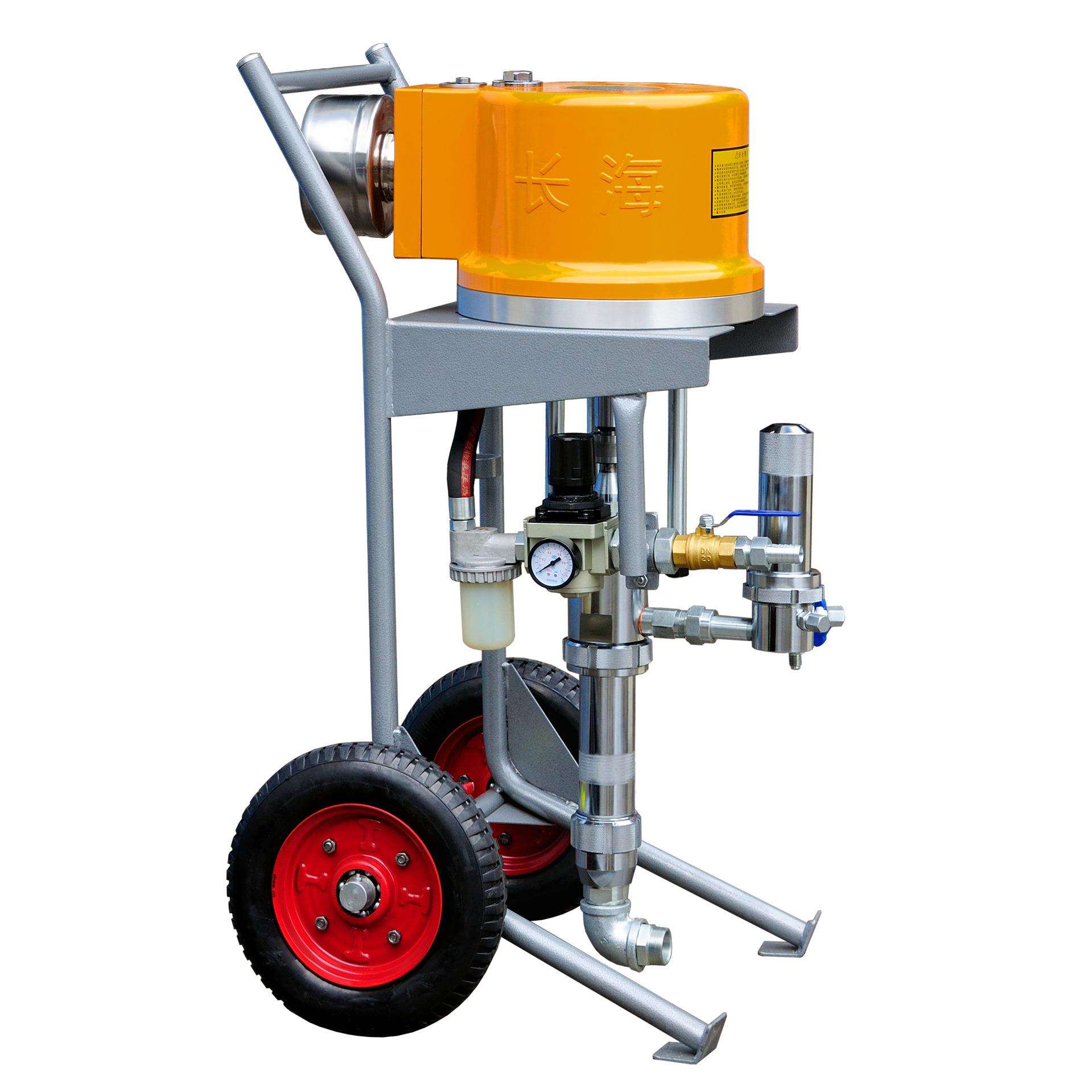 长江长海6528G无气喷涂机高压气动长海小型分体式生产喷涂机