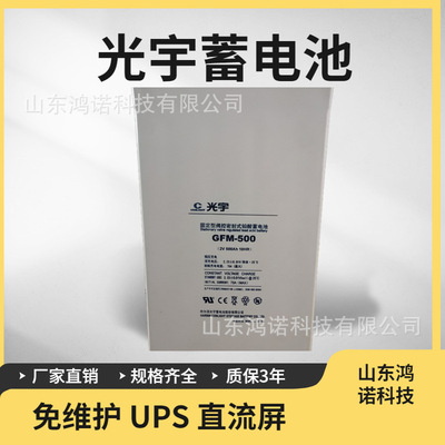 鸿诺光宇2V500Ah免维护蓄电池