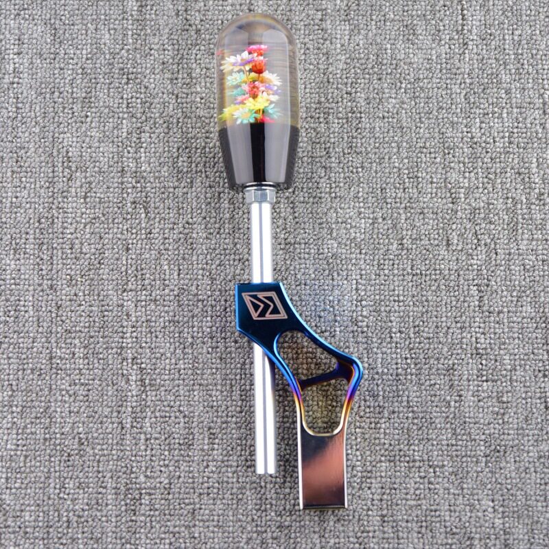 汽车排挡杆延长杆个性改装水中花手动档通用档把头排挡杆加长杆
