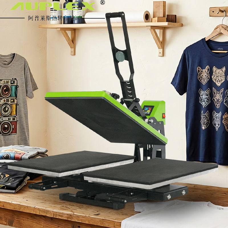 40*60cm双工位手动热转印机服装热转印机烫画heatpress烫印机