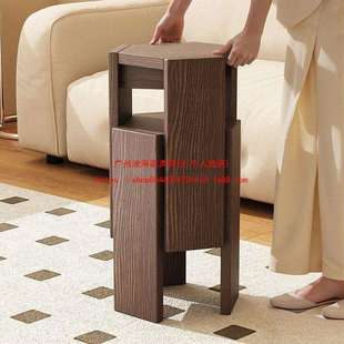 全实木凳子家用可叠放茶几组合六角凳来客结实耐用餐桌叠叠乐凳子