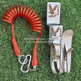 电动扳手专用挂钩安全绳配套架子工木工腰架纯白不锈钢材质可刻字