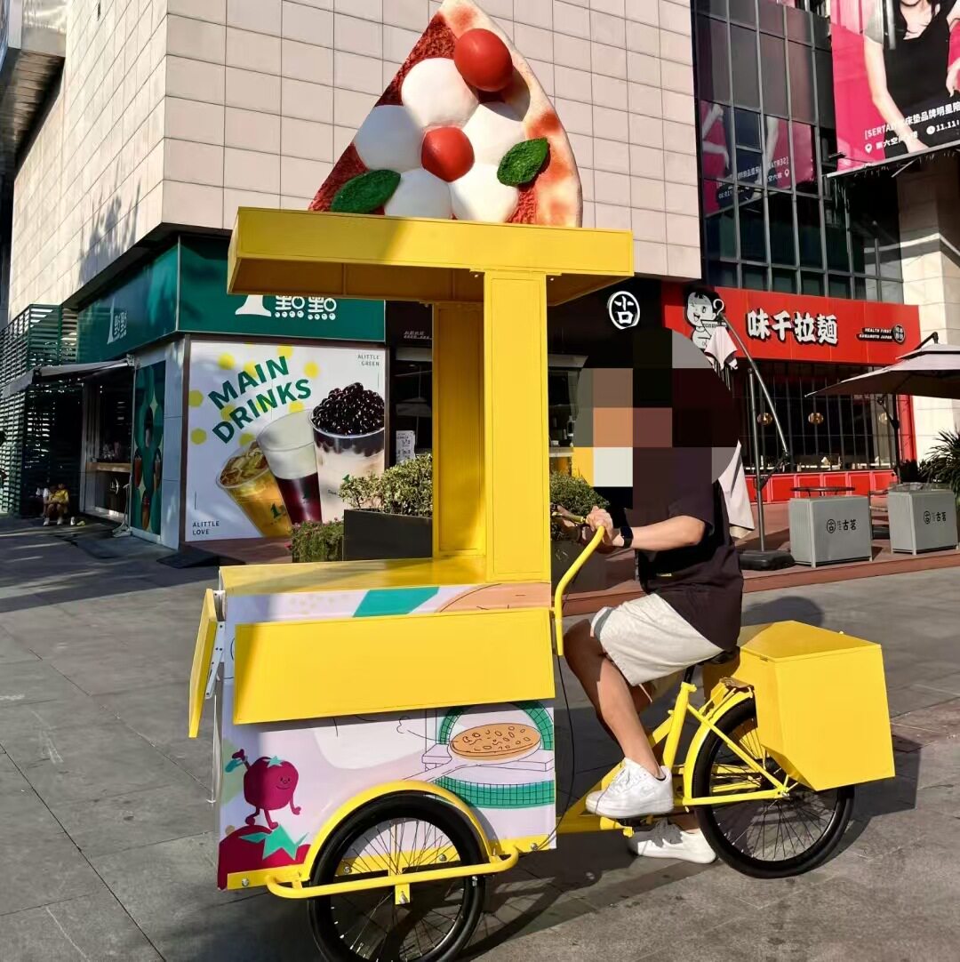网红商场售货促销移动推车夜市集市商业活动奶茶户外街边展示推车