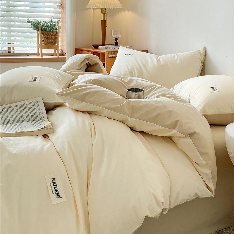 A类160支纯棉100全棉被套单件水洗棉四件套单双人被罩150x200x230