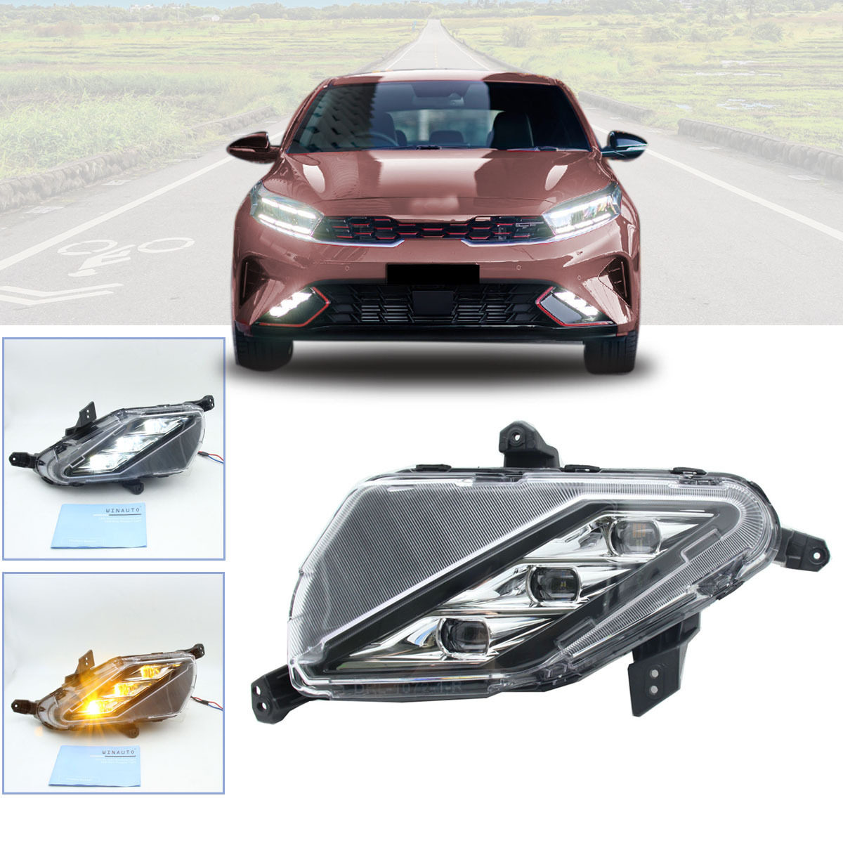 适用于起亚 K3 cerato Forte 2022日间行车灯雾灯带转向厂家直销