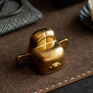 人间状元郎迷你金色状元帽摆件可爱寓意六月高考顺利装饰品小摆件