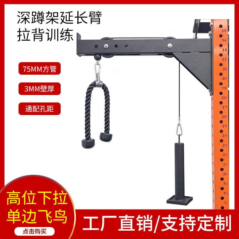 墙体两用高位下拉健身架