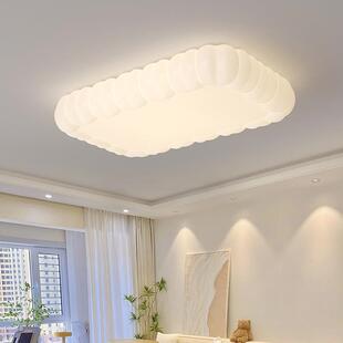 奶油风客厅灯全光谱护眼大厅吸顶灯现代简约创意南瓜卧室led灯具