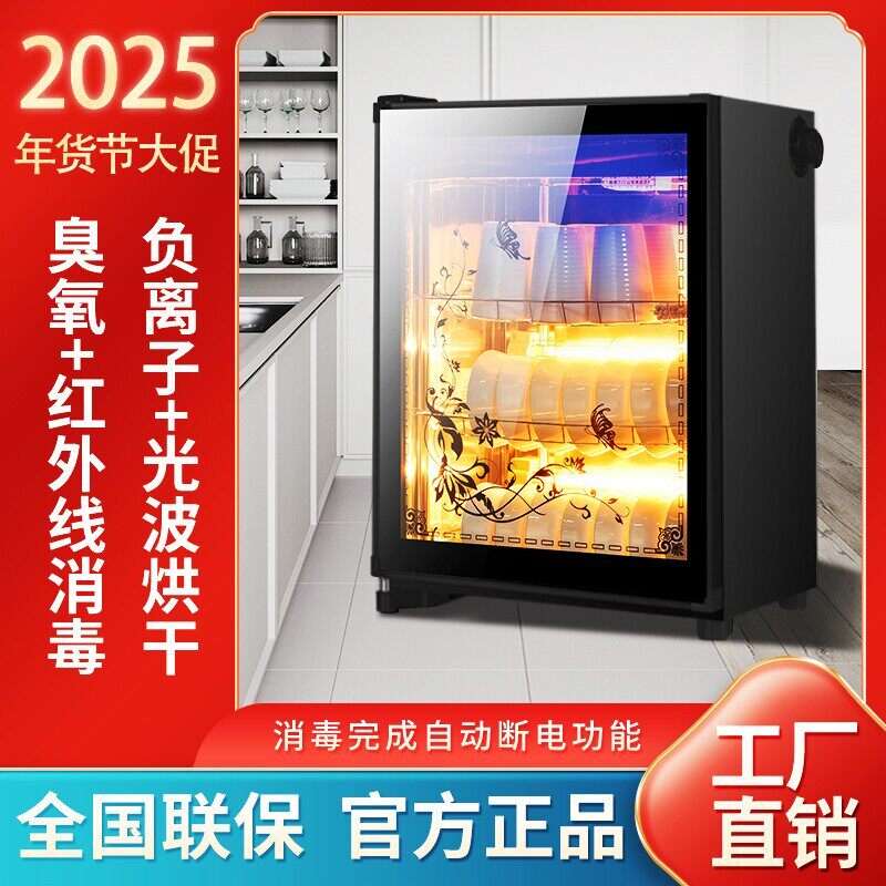 新款小型消毒柜家用立式厨房台式餐具碗筷消毒碗柜不锈钢收纳单门