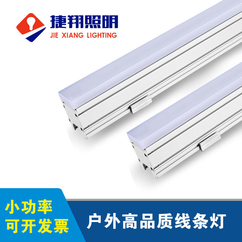 压克力线条灯户外防水亚克力LED轮廓灯楼体亮化灯厂家直供发光