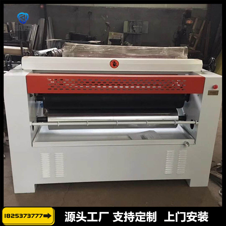 工厂现货单面凹凸门板滚涂机小型上胶滚胶机木工四棍双面涂胶机