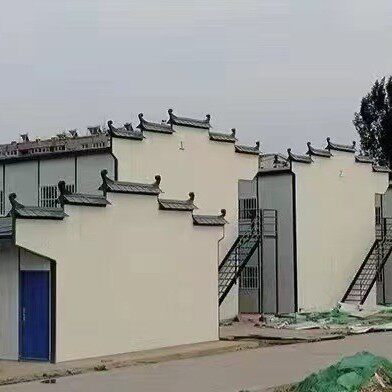 2025新款活动房徽派K式简易房古建筑风格办公室员工宿舍临建房