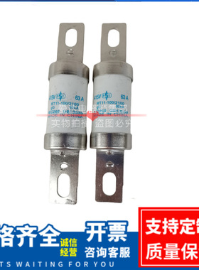 快速熔断器 熔芯32A 40A 50A 63A 80A RT15(RT11)-100/2100 550V