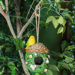 户外花园民宿阳台庭院房子可爱鸟窝繁殖挂件布置造景装饰吊饰摆件