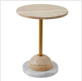 YH47创意石头小边几角几仿古落地家居室内客厅摆件沙发酒店小茶几