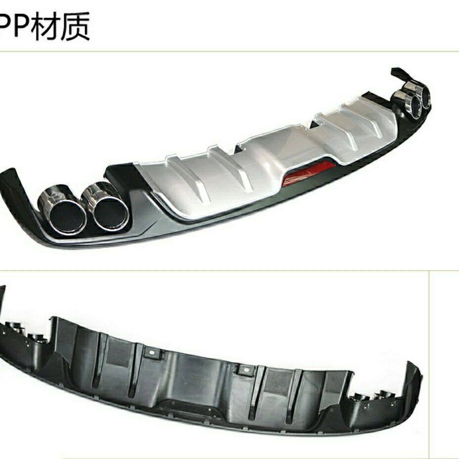 新名爵MG6后唇后包围四出后杠改装MG6后扰流尾唇包围扶手箱储物盒