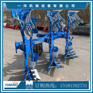 翻转栅条犁深翻大犁土地开荒碎土栅条犁四轮拖拉机带耕地犁翻转犁