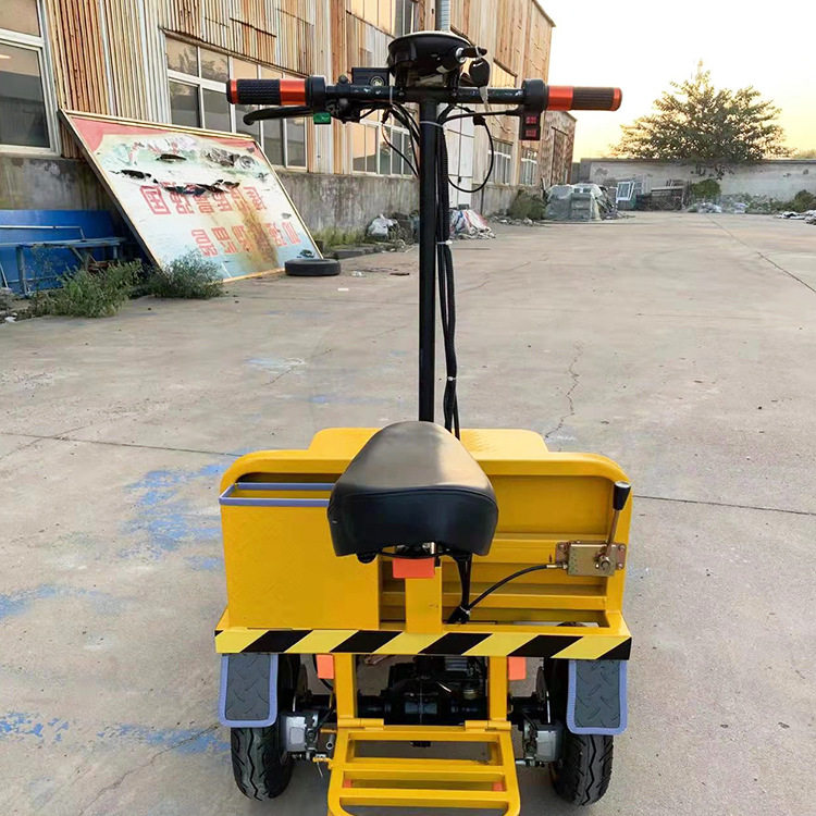 鼎东可升降电动平板车 倒骑驴电动平板车 建筑工地搬运车