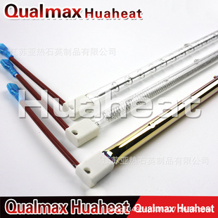 钨丝卤素加热管 红外线透明玻璃发热管 短波中波长波直型电热管