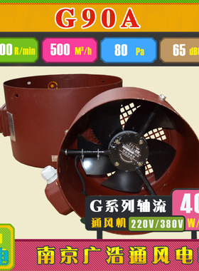 G90A3变频电机冷却风机 散热风扇G-90A变频风机380-220V全铜直销