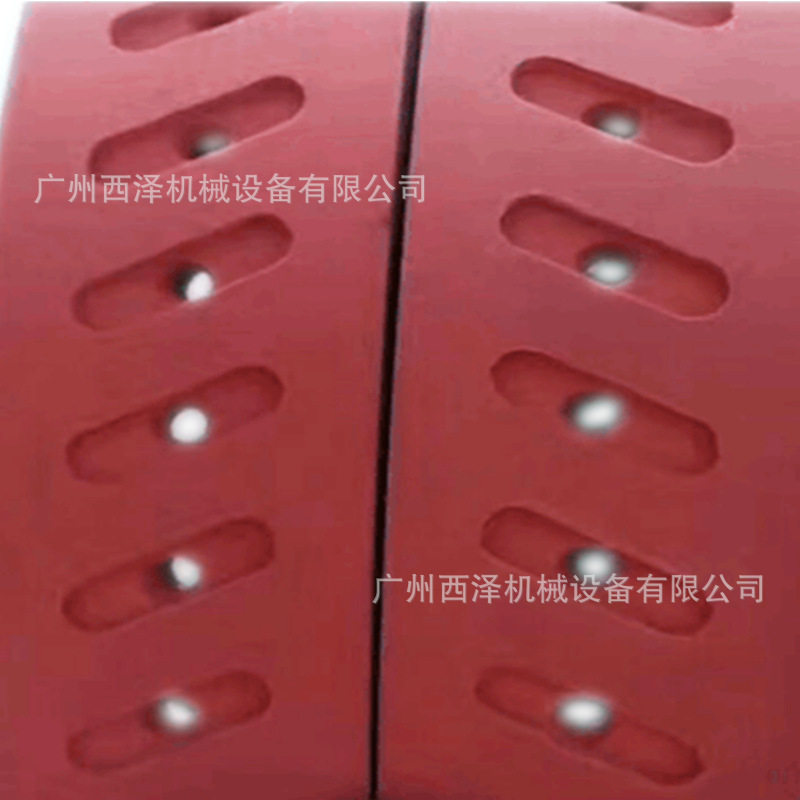立式包装机真空拉膜吸风环形无端磨开槽(无接头)红胶打孔同步带