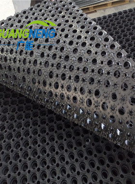 船甲板垫轮船用橡胶防滑垫/橡胶排水垫/格栏栅垫绿色黑色16毫米 J