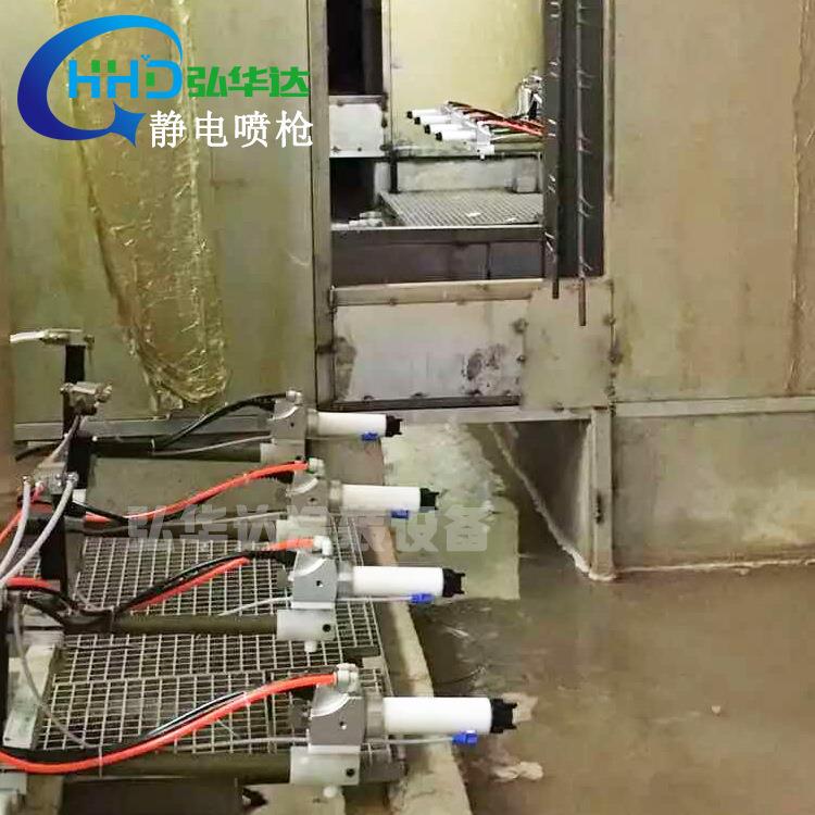 铝型材喷漆自动静电喷枪水油两用自动静电喷漆枪自动喷省人工