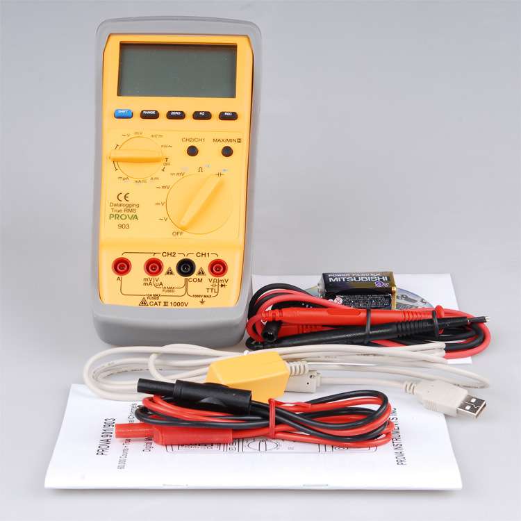 台湾泰仕PROVA-901万用表PROVA 903双通道RS-232连电脑