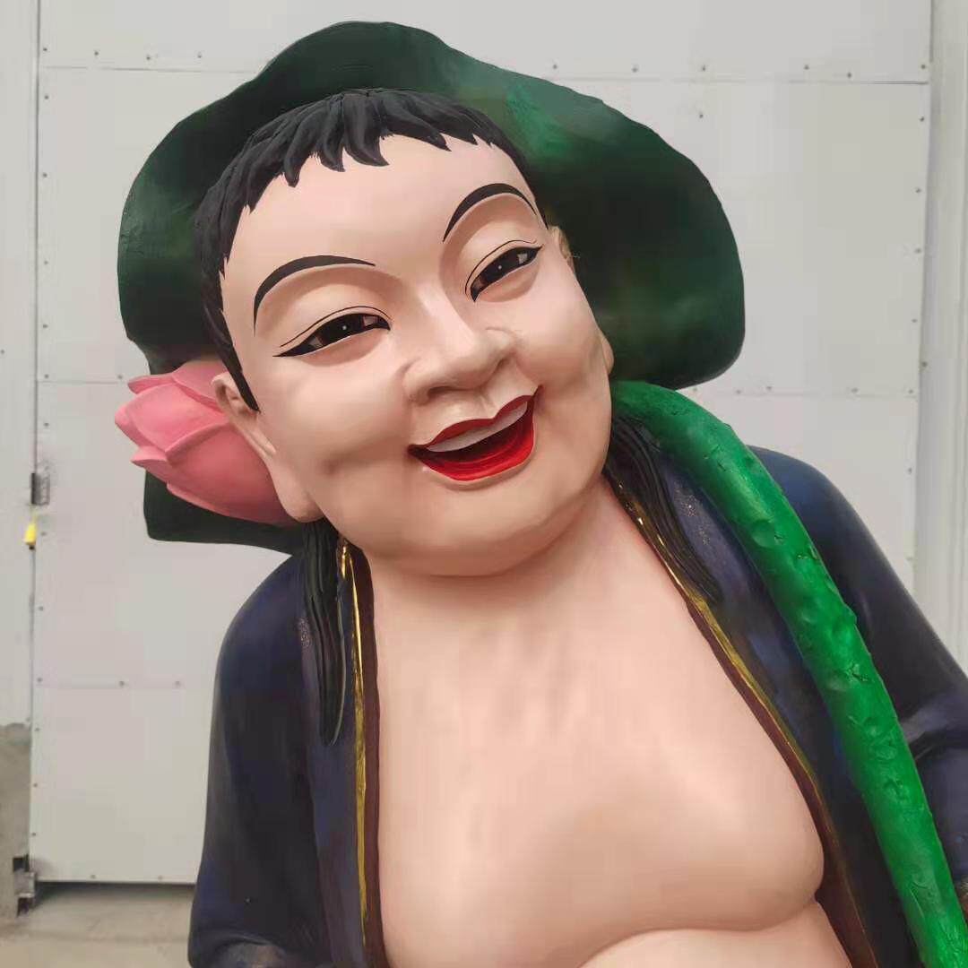 二仙寓意简介 家庭婚姻美满二仙神像摆件
