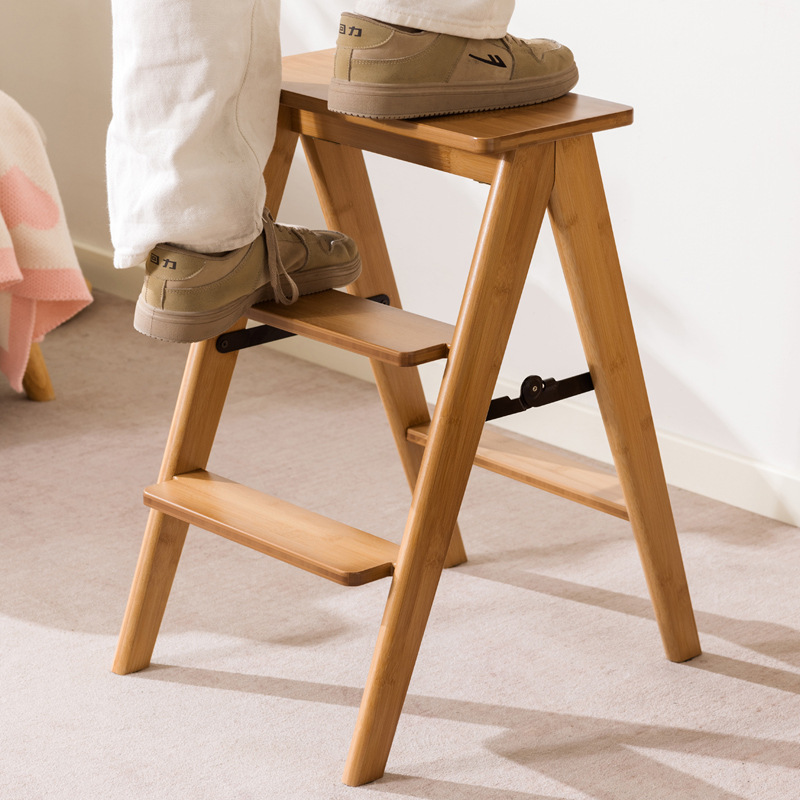 折叠梯凳加厚加粗登高梯凳家用爬梯人字梯小型轻便凳子两用合梯子